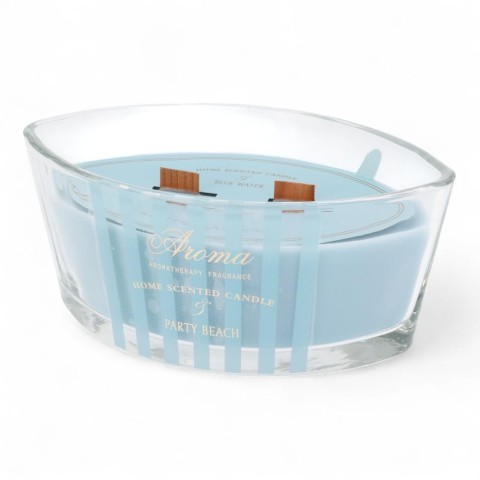 VASO VETRO CCANDELA 19X8CM3AS